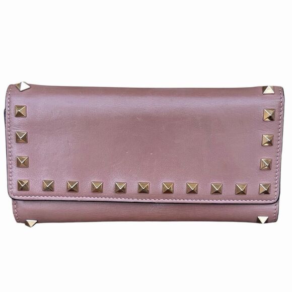 Valentino | Bags | Valentinogaravani Studded Beigetan Leather Long 